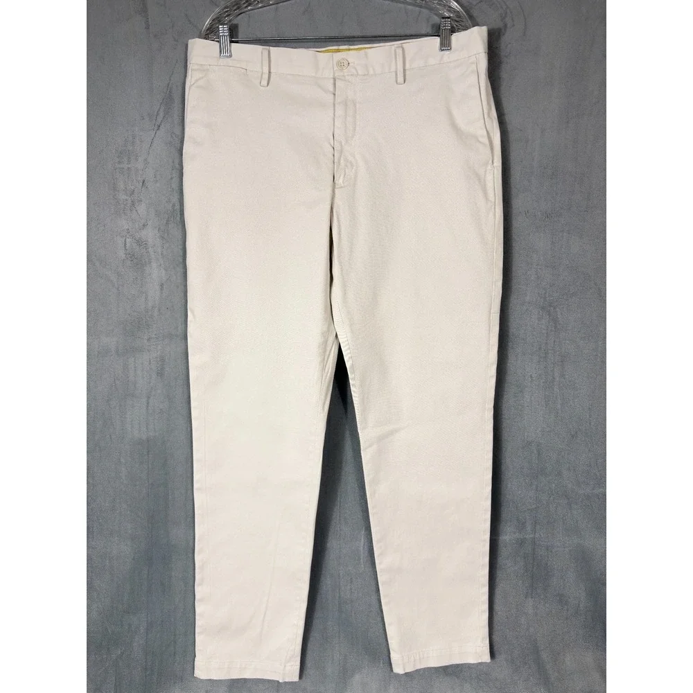 BR Banana Republic Pants Mens 36x32 Beige Tapered Fit Chino RMC Preppy‎ Academia